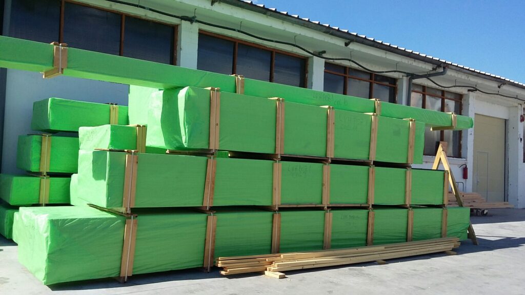 Dettaglio costruttivo della casa Blockhouse 200mq